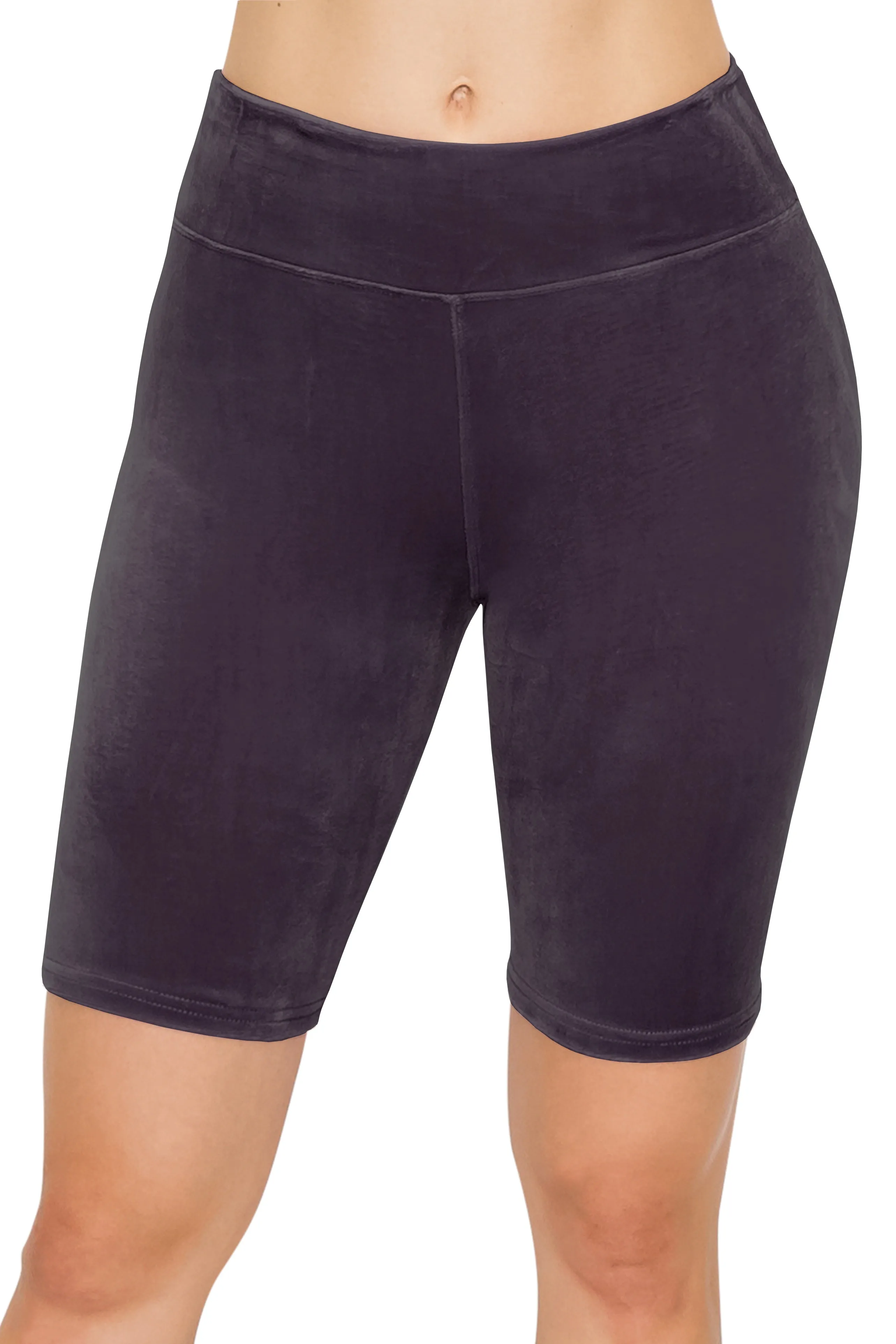 Velvet Biker Shorts