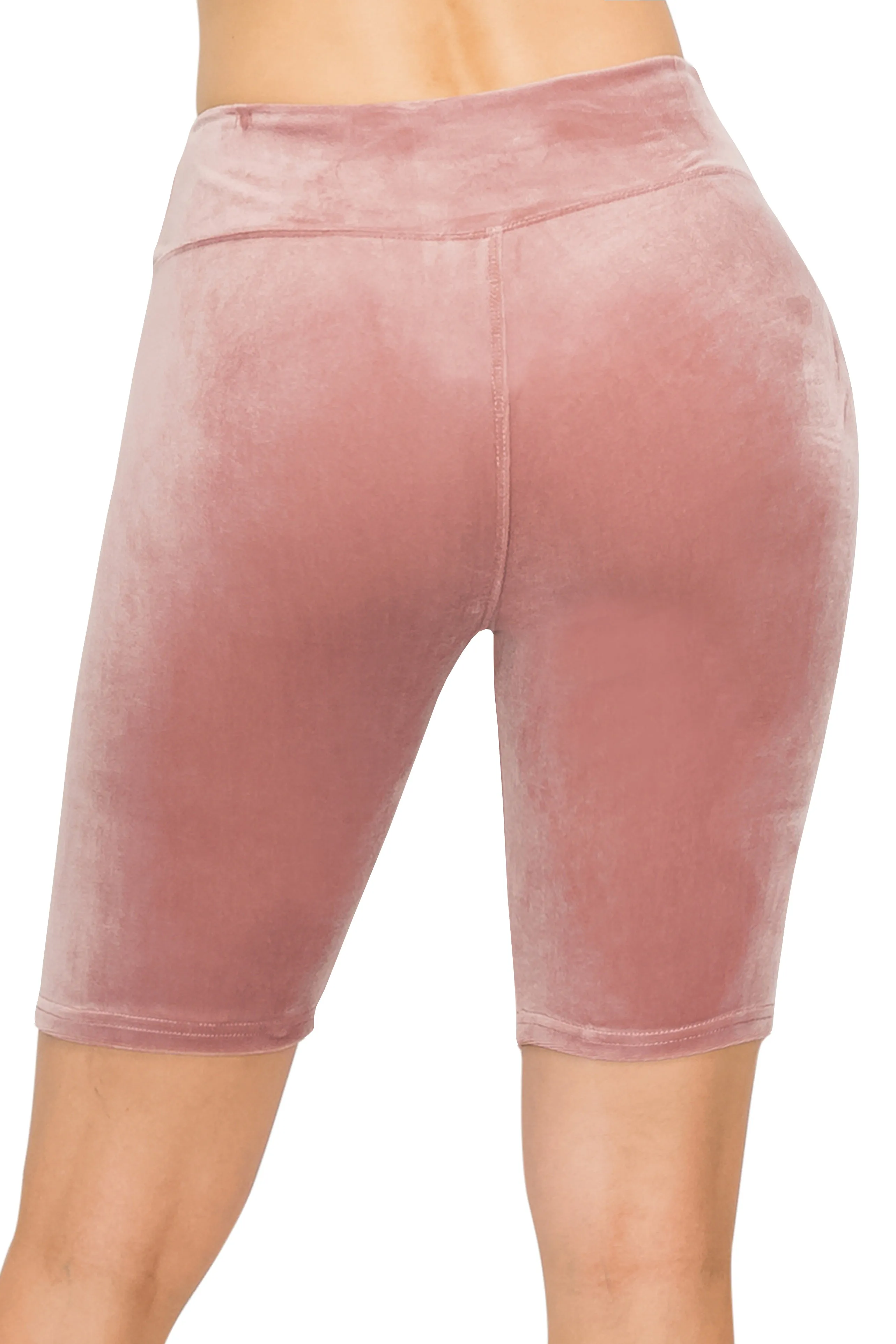 Velvet Biker Shorts