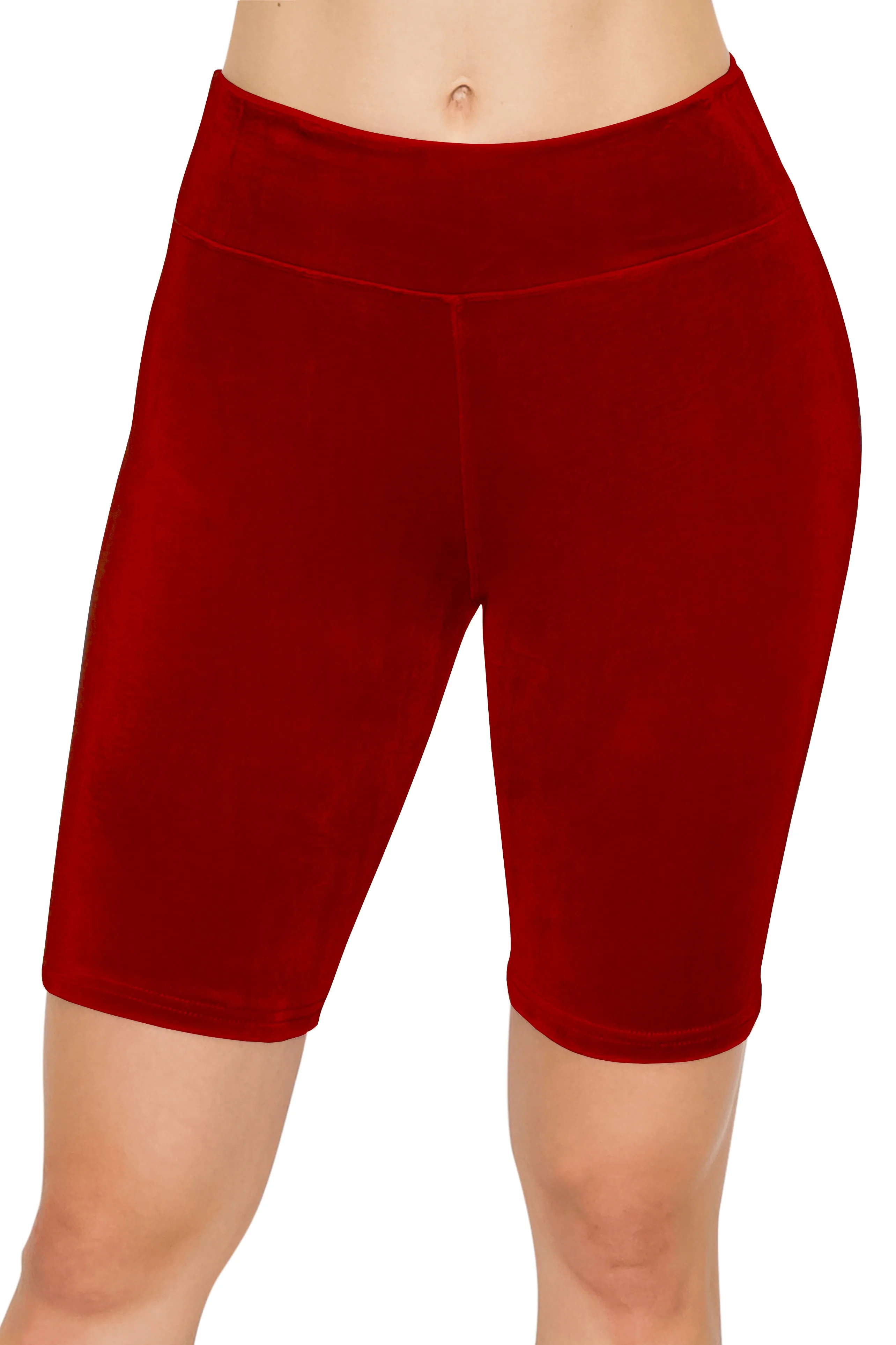 Velvet Biker Shorts