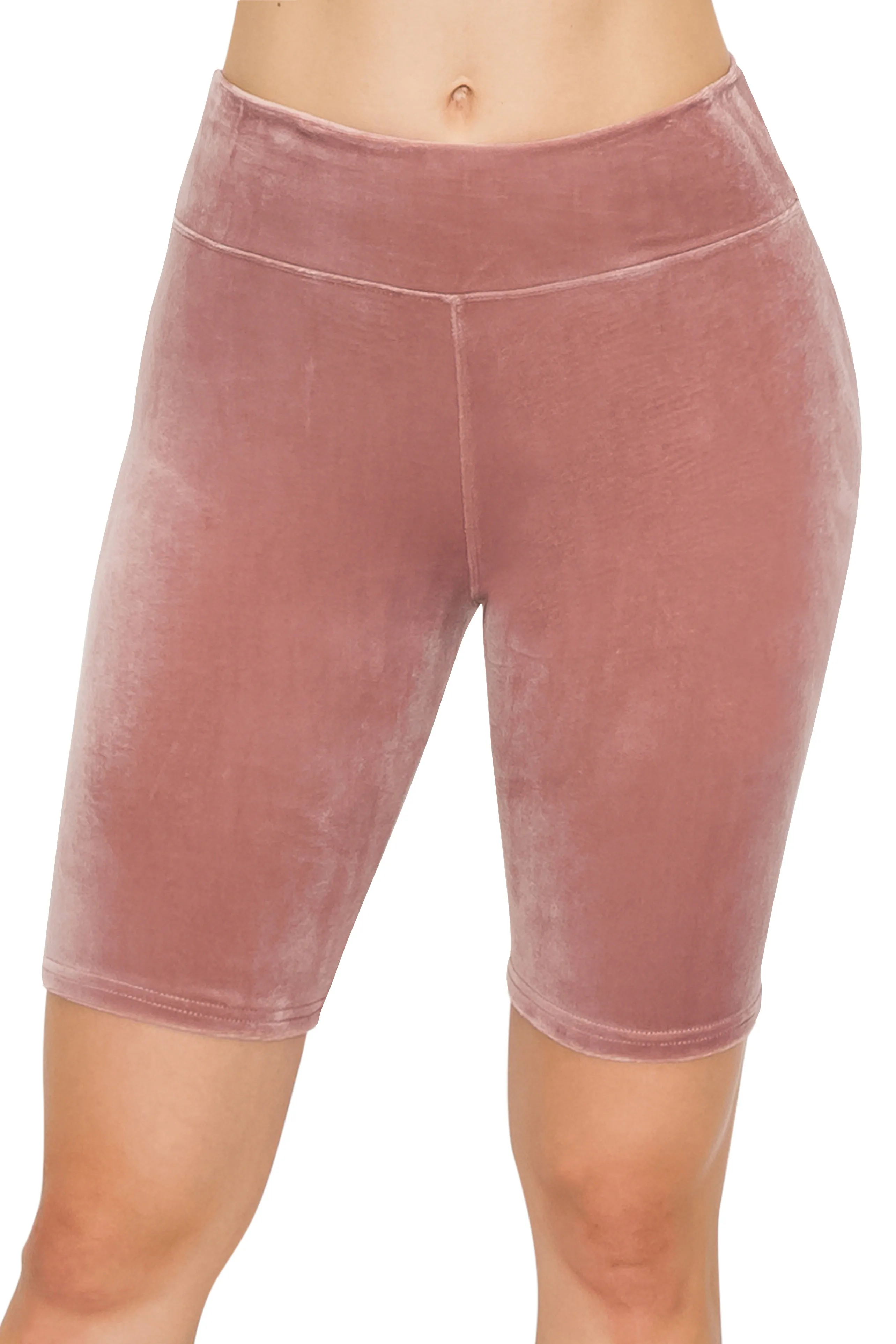 Velvet Biker Shorts