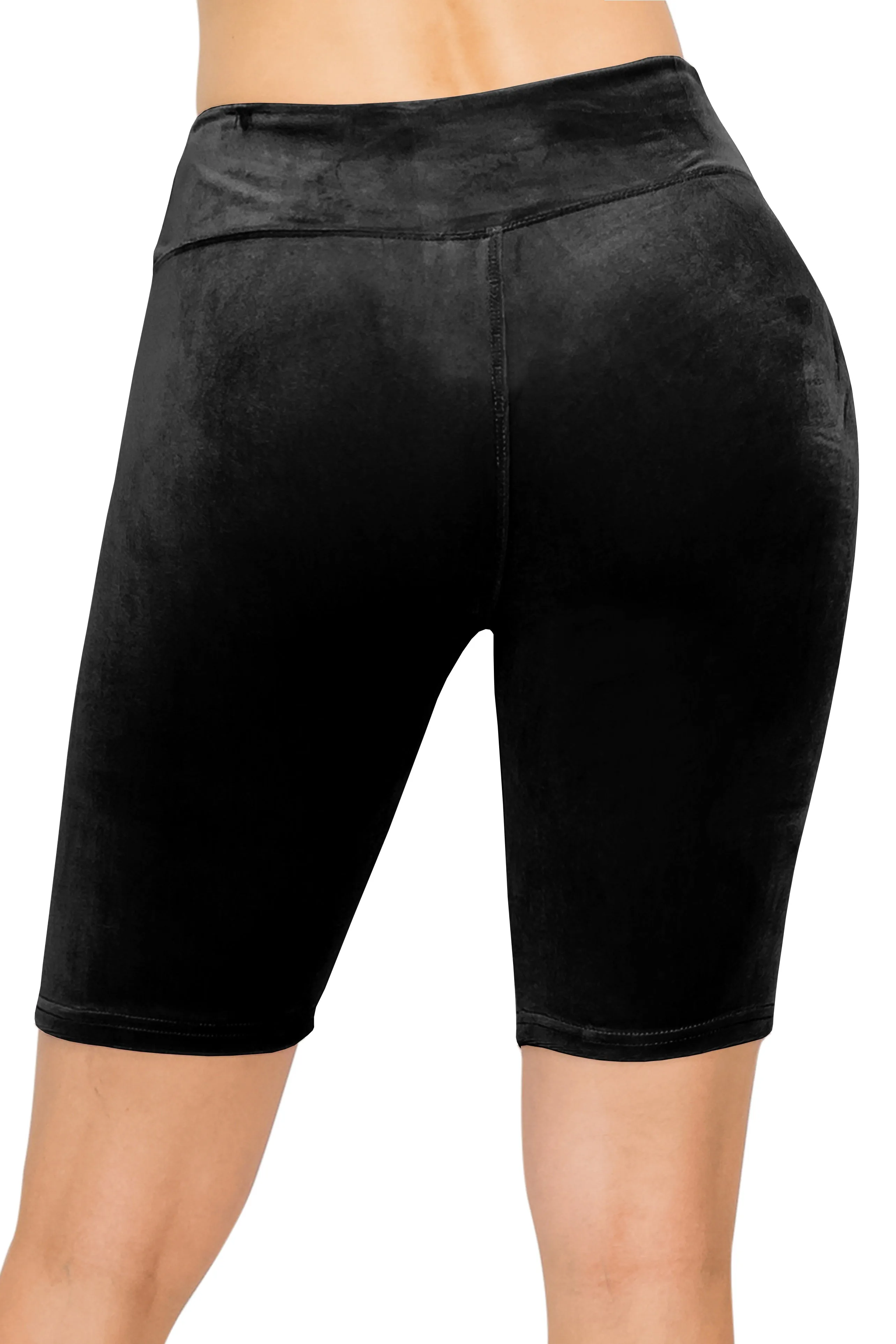 Velvet Biker Shorts