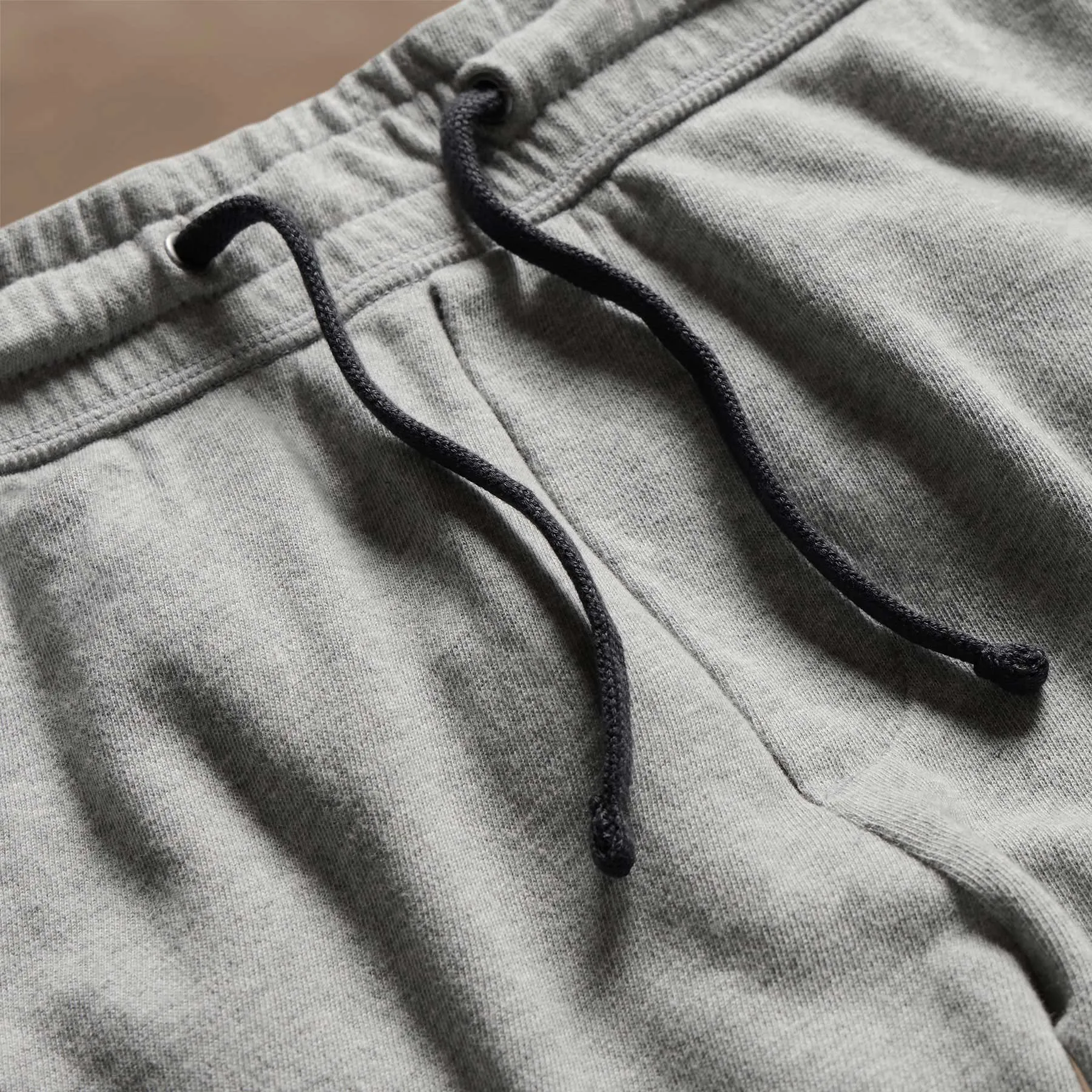 Vintage French Terry Sweat Short - Heather Grey