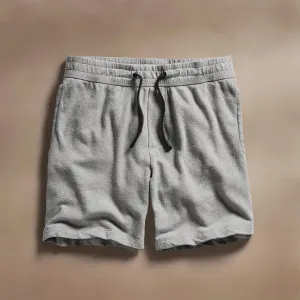 Vintage French Terry Sweat Short - Heather Grey