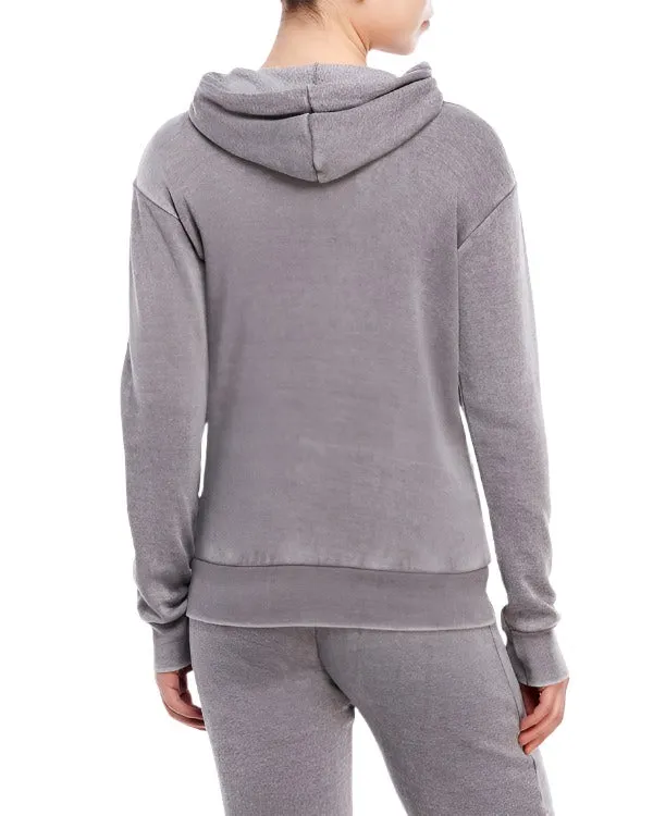 Vintage Havana/Ocean Drive Burnout Burnout Zip Hoodie OD1479 Steel Grey
