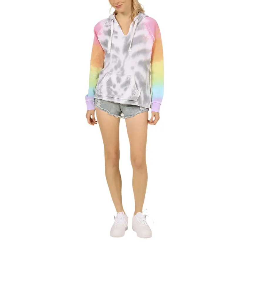 Vintage Havana/Ocean Driven Firework Tie Dye Burnout Hoodie OD9313