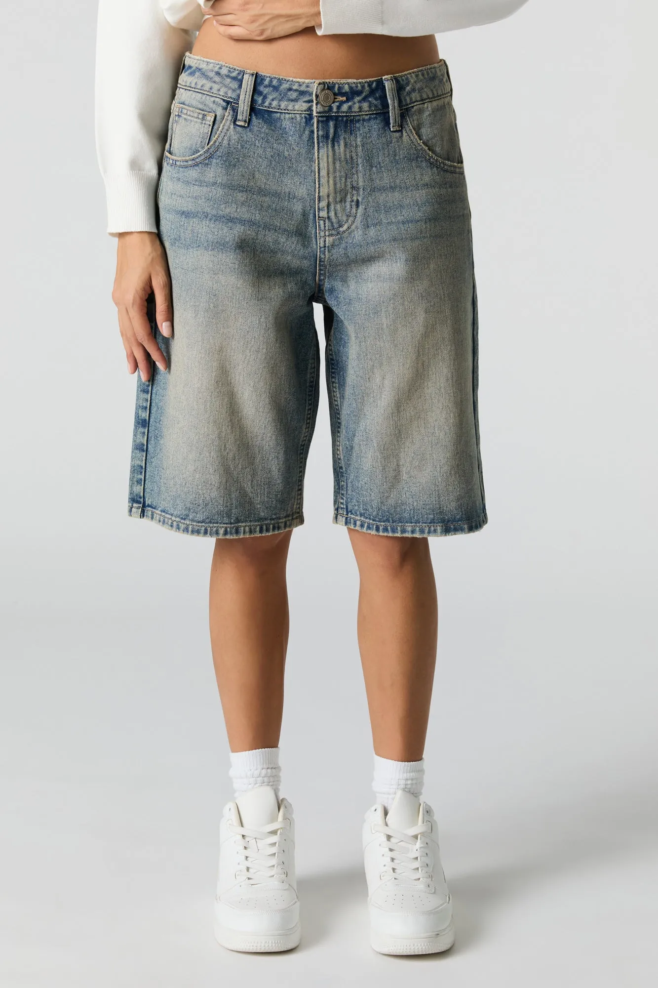 Vintage Medium Wash Denim Jort