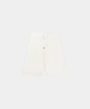 White Football Knit Sweater Short