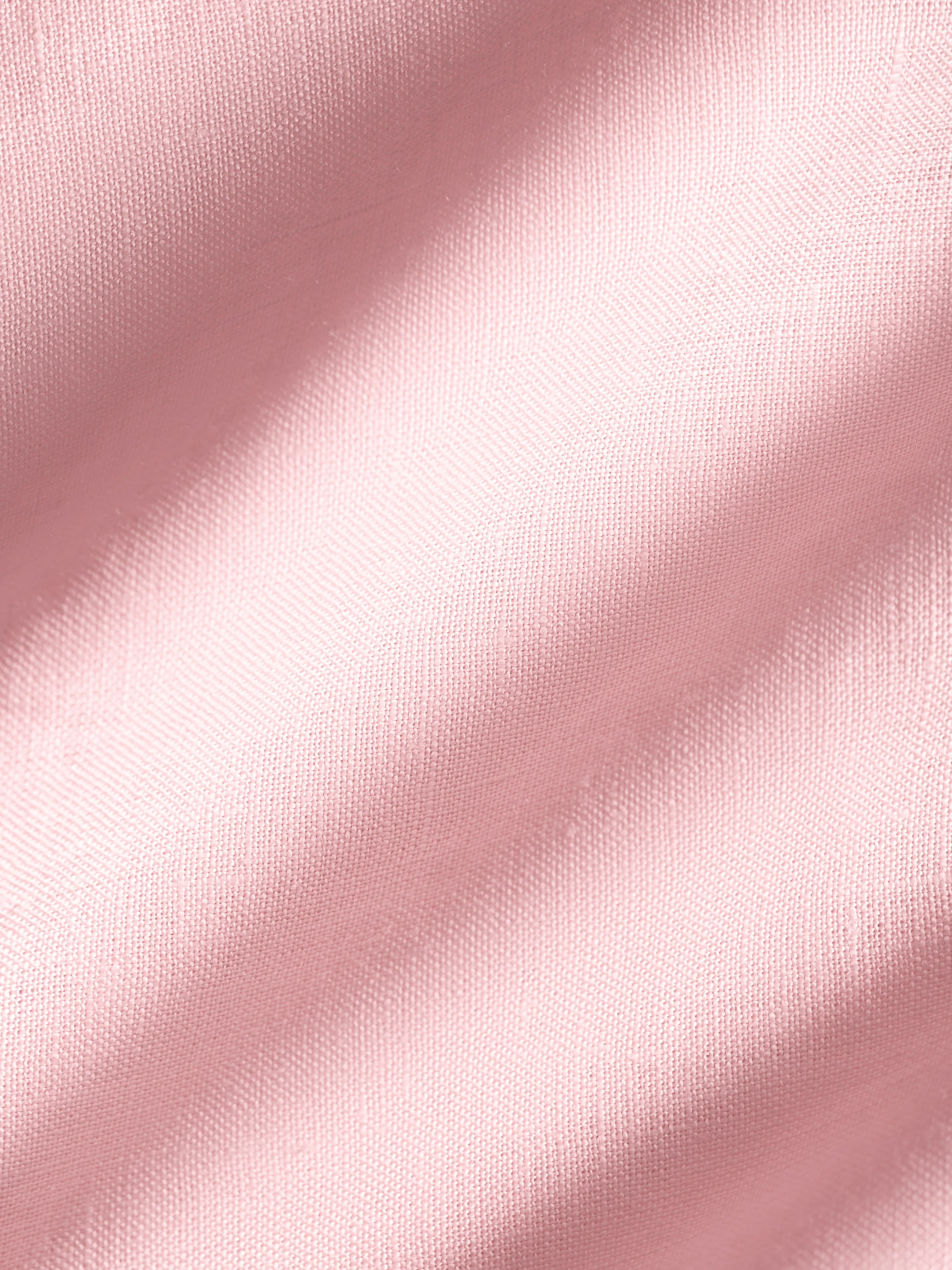 Womens Aloe Linen Mid Length Shorts—magnolia pink