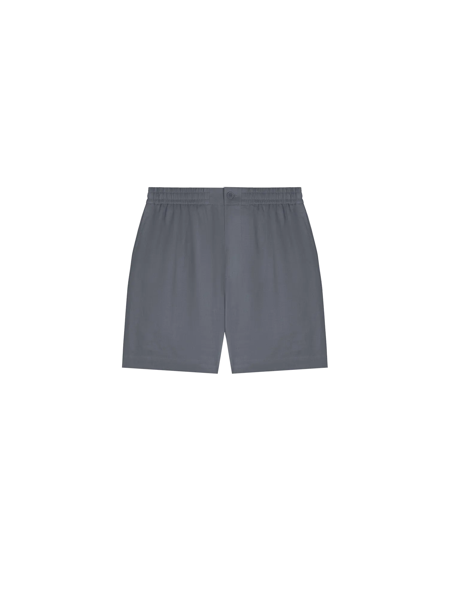 Womens DNA Linen Mid Length Shorts—atmosphere grey