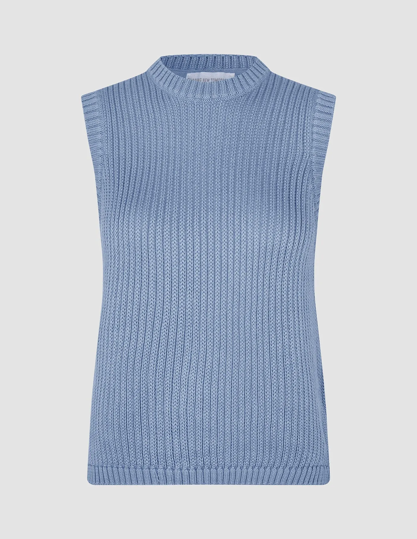 Women's Structured Knit Top Serenity Blue
