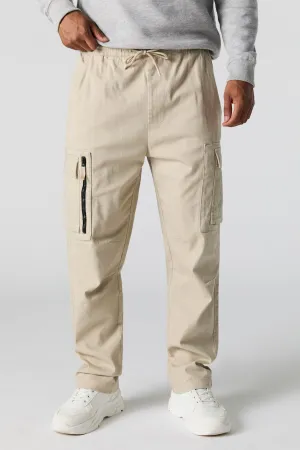 Zip Pocket Drawstring Cargo Pant