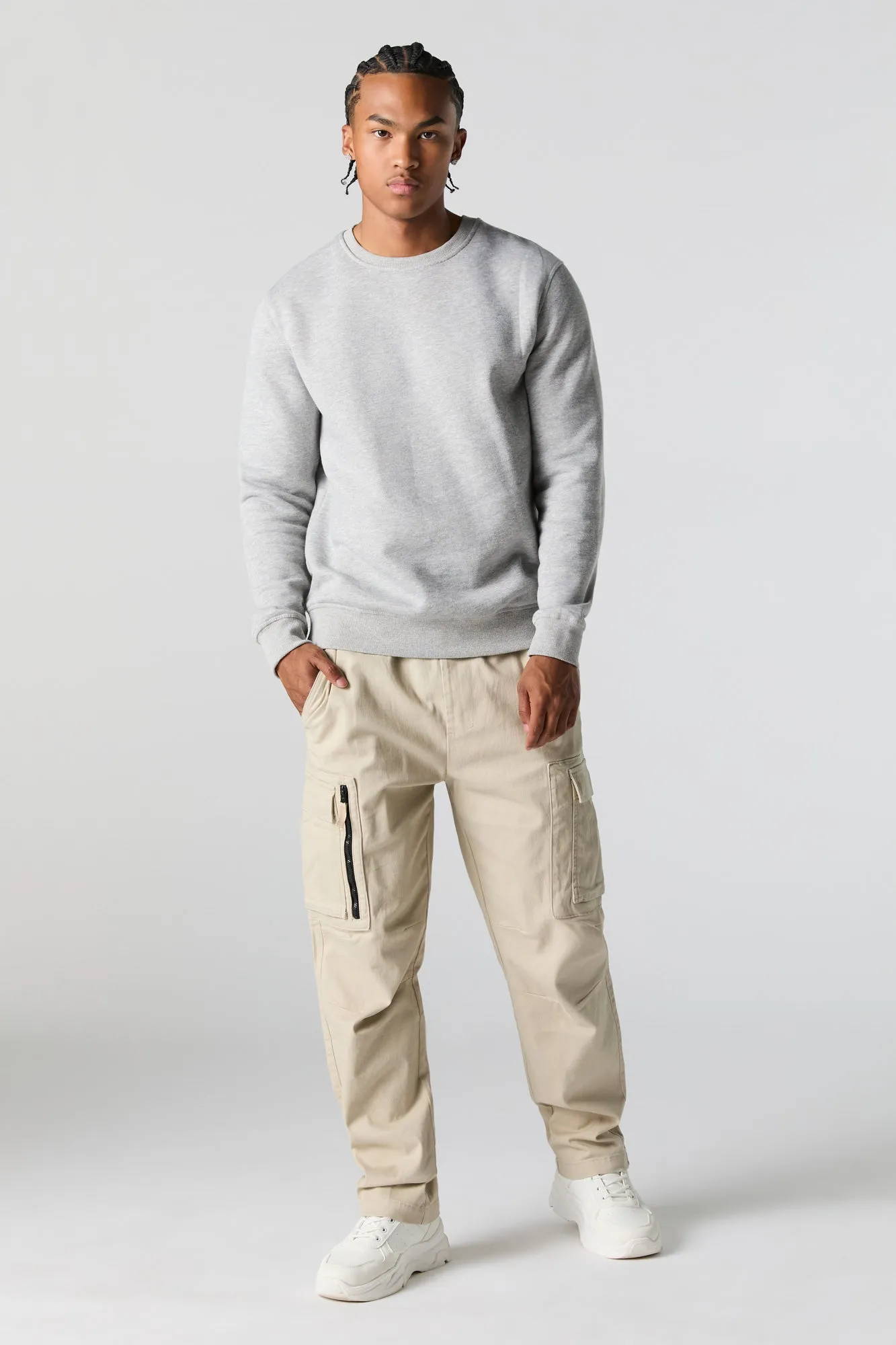 Zip Pocket Drawstring Cargo Pant